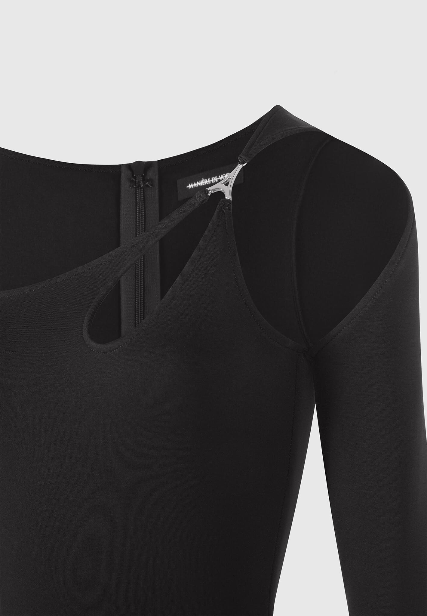 Eiffel Chain Detail Jumpsuit - Black