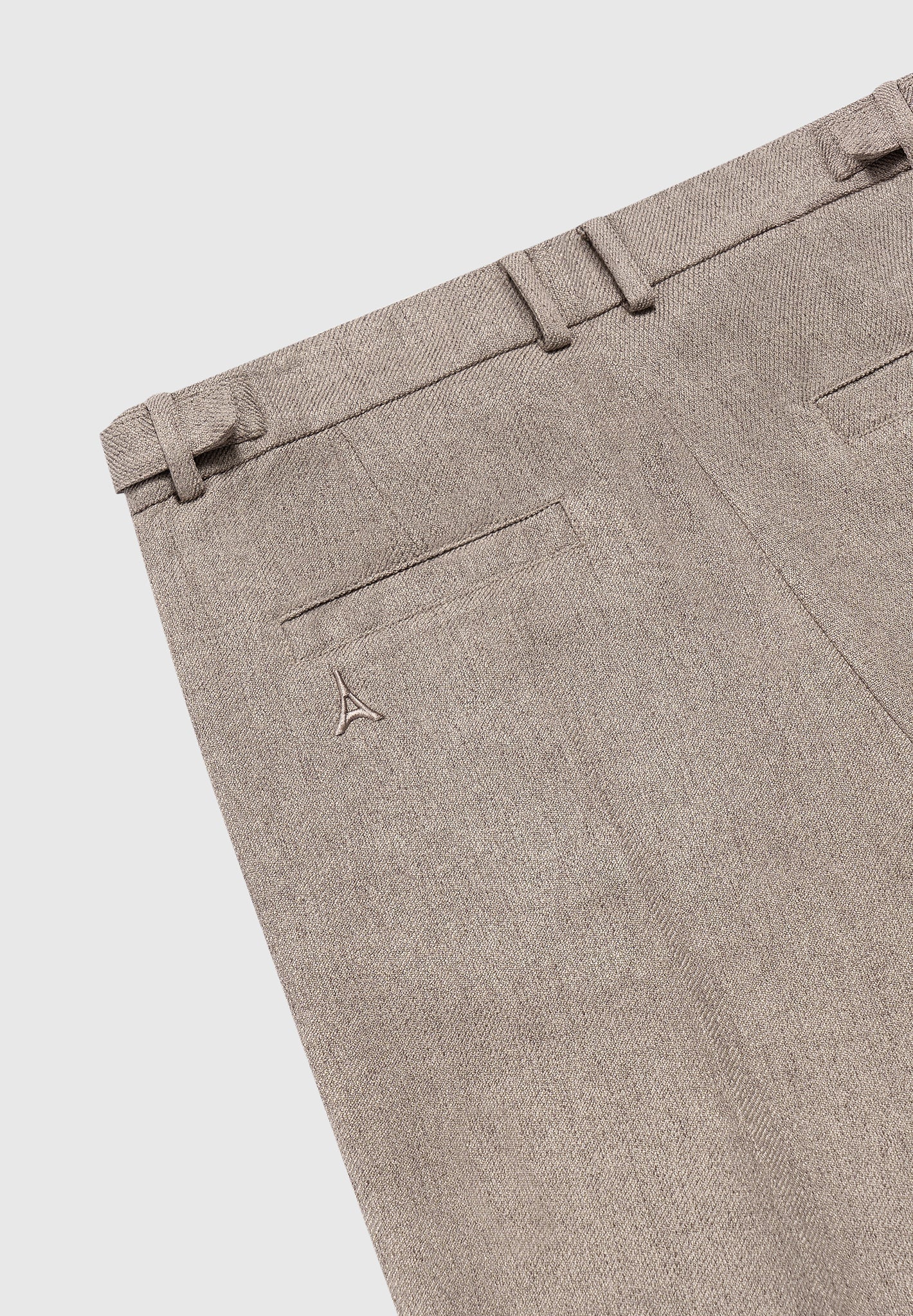 Textured Tailored Shorts - Taupe